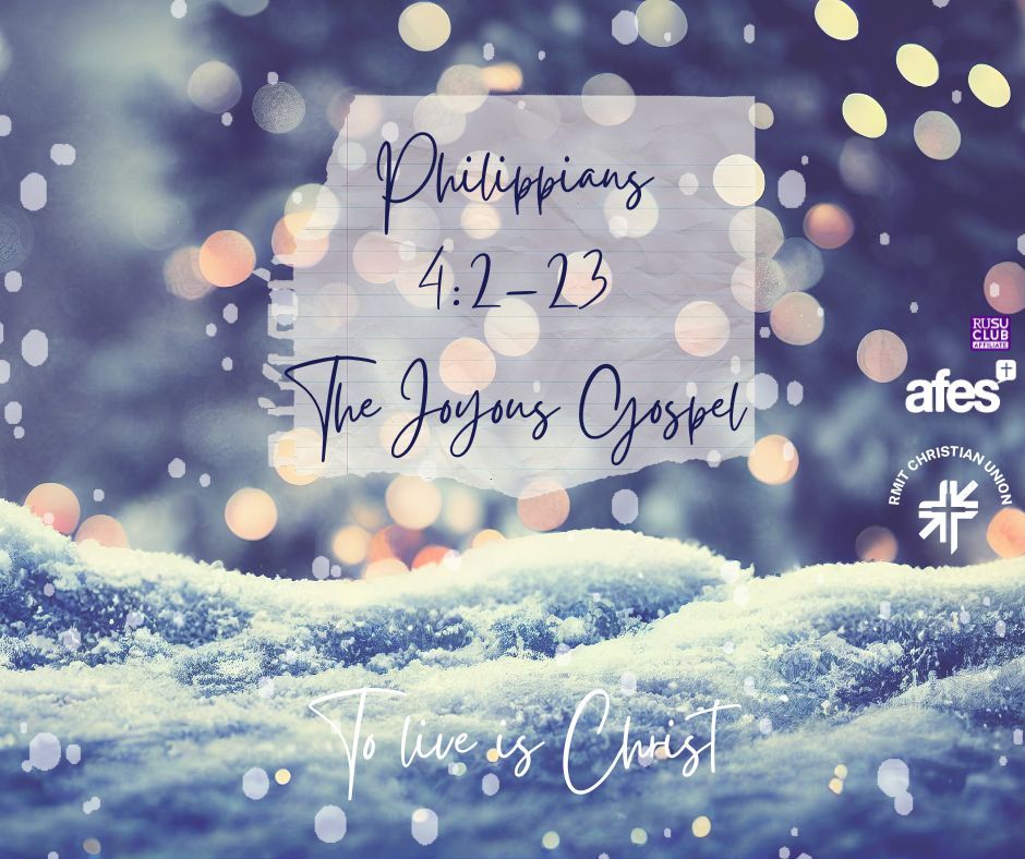 Philippians 4:2-23. The Joyous Gospel.
